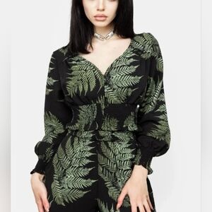 Disturbia Fern Flowy Blouse